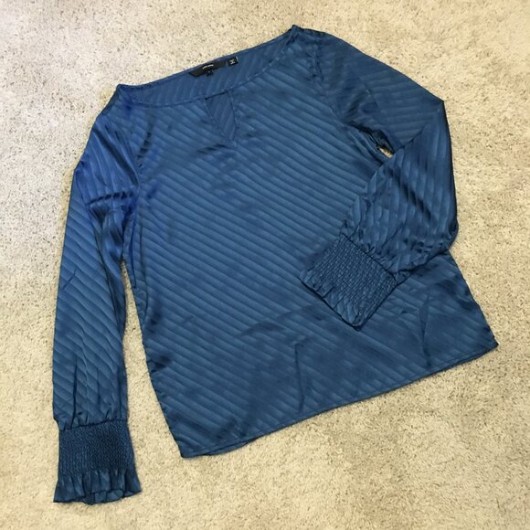 Retro 70sesque Diagonal Band Keyhole Wonda Blouse - Picture 12 of 16